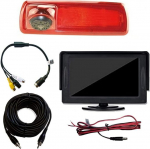 Dolphin Automotive tagumine tagurduskaamera, mis &uuml;hildub Renault Trafic Van 2014 - 4,3-tollise armatuurlaua monitoriga