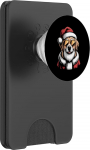 Weihnachtsmann Hund mit Sonnenbrille Weihnachten PopSockets PopWallet f&uuml;r MagSafe
