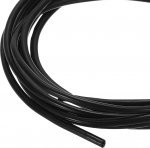hankekaart 3 m Silikon-Kabelschlauch, 3 mm, schwarzer Silikonschlauch, Kabel-Organizer, Draht-Abschirmung, Ummantelung