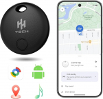 HH-Tech Bluetooth-Smart-Tag (wei&szlig;es Pack-1) f&uuml;r Android-Ger&auml;te, kompatibel mit Google Find Hub, Find My, Smart Tracker, Artikelfinder, verfolgen Sie einfach Ihre Brieftasche, Tasche, Koffer und mehr