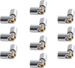 Sparkleiot Pack of 10 Metal Universal Joint 3L New Improved Aluminium Alloy Compatible with Legoeds Bricks MOC Power Functions 61903 Shaft Coupling 62520