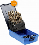 PFERD Keermepuuride komplekt INOX, 25 tk, l&auml;bim&otilde;&otilde;t 1-13 mm, HSS-E Co5 N, DIN 338, 135&deg;, 25203704 - k&otilde;vadele ja rasketele materjalidele.
