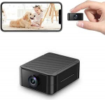 Mini kaamera, 4K HD WiFi j&auml;lgimiskaamera siseruumides otse&uuml;lekandeks mobiiltelefoni rakendusega, WiFi kaamera &ouml;ise n&auml;gemise kaamera liikumisanduriga / pikk aku kasutusiga / pilve salvestusplaat