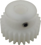 GTPBAO 1 St&uuml;ck 0,5 Modul 22 Z&auml;hne Kunststoff POM Stirnrad mit Stufe 3 mm 3,17 mm 4 mm 5 mm 6 mm Bohrung 0,5 Modul 22 T Zylindrisches Zahnrad Lenkungshardware(4mm)