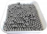 S&uuml;sinikterasest helmed, tahked kuulid, l&auml;bim&otilde;&otilde;t 3 mm - 6 mm/1 kg, laagrit&auml;psus, lihvimine, roostekaitse, korrosioonikindlus, miniatuurne (5 mm x 1 kg)