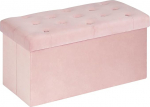 Bonlife Seat Chest Storage Box koos kaanega, kangast hoiuruum, kokkupandav jalatugi, sametkangas
