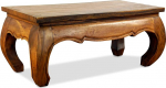 livasia Massiivpuidust oopiumilaud - 80 x 40 x 35 cm - K&auml;sitsi nikerdatud puidust k&uuml;ljelaud Taist, j&auml;tkusuutlik, vastupidav ja elegantne, ideaalne kohvilaud elutuppa ja s&ouml;&ouml;gituppa.