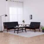 Must Wenjingqi-278396 2-osaline kunstnahast diivanikomplekt