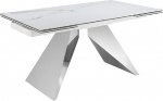 Angel Cerda 2-osaline pikendatav ristk&uuml;likukujuline s&ouml;&ouml;gilaud 40 cm 160-240 x 90 x 77 cm ristk&uuml;likukujuline pikendatav portselanist ja kroomterasest valge 10-le inimesele.
