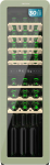 Cecotec Veinikapp 30 pudelit Retro Bolero Grandsommelier Origin Duo 30 Hit Green 2 temperatuuritsooniga (5-12&ordm;C, 12-20&ordm;C), LED juhtimine, NoFrost, puidust riiulid, sisevalgustus