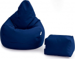 Loft 25 Gaming Bean Bag, m&auml;ngutool siseruumide elutuppa v&auml;ljas, veekindel, ergonoomiline disain keha toetamiseks, vastupidav ja mugav (merev&auml;gi, Bean Bag komplekt)