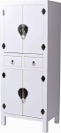 Mandarin Oriental valge hiina pulmakapp - autentne Ming disain, 4 ust ja 2 sahtlit, puit/MDF Elegantne hoiuruum Mya004 Palazzo Exclusive