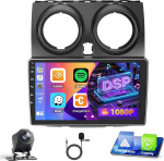 2+64GB Android Autoradio f&uuml;r Nissan Qashqai J10 2006-2016 Wireless Carplay Android Auto, 9" Bildschrim Bluetooth Auto Radio Navi R&uuml;ckfahrkamera WiFi FM RDS Radio SWC