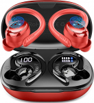 Bluetooth 5.4 Kopfh&ouml;rer Sport, 2026 Neu In Ear Kopfh&ouml;rer Kabellos Bluetooth mit 6D Stereo/4 ENC Mic, 50H m&uuml;ravastased k&otilde;rvaklapid, Over-Ear Sportkopfh&ouml;rer mit Ohrhaken, IP7 Wasserdicht Ohrh&ouml;rer