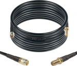 Maswell LMR240 ekvivalentne koaksiaalkaabel 5m 16.4ft, 50 Ohm madala kaotusega SMA pikenduskaabel, SMA isane SMA emane 5G 4G+ LTE WiFi Cellular GPS GNSS Router v&auml;lisantennile (mitte TV jaoks)