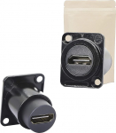 2 x Neutrik Female HDMI Female Screw-In pistikupesa