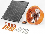 VEVOR p&auml;ikeseventilaator, 400 x 150 mm, p&auml;ikesep&otilde;hine ventilaator, p&ouml;&ouml;ningu ventilaator reguleeritava termostaadiga, v&auml;litingimustes kasutatav v&otilde;re, 1300 CFM &otilde;huvoolu v&otilde;imsus, katusele, garaažile, t&ouml;&ouml;kojale.