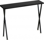 Sideboard Schmal, Konsolentisch Schmal, Ausgestattet mit 4 Antirutschmatten und Einem Metallgestell, Ideal f&uuml;r Eingangsbereich(Black,80x80x25CM/31x31x10IN)