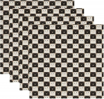 Kangast laualusad, pestavad laualusad s&ouml;&ouml;gilauale, 4 tk, must-valged kassid Cartoon Animal Plaid