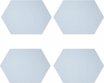 Set von 4 Tischsets, westliche Matte Ledermatte Bar Restaurant Tischset Untersetzer Tellermatte Schalenmatte Polygon-Tischsets (V&auml;rv : Hall) (Blau)