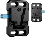 SIRUI Mini V Mount Battery Plate, Small V-Mount Adapter with 1/4", 3/8" ARRI, M4 and M3 Multi-Threads, SC-VM-B