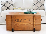 Uncle Joe's Champagne kohvilaud Vintage Shabby stiilis t&auml;ispuidust mahuti ja kaanega puidust kasti k&uuml;ljelaua Country House elutoa laud P&auml;hkelpuu