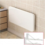 An der Wand montierter Klapptisch mit ausziehbarer Platte f&uuml;r B&uuml;ro und Esszimmer. Platzsparender schwebender Computertisch mit klappbaren Regalen. Ideal f&uuml;r K&uuml;che, Waschk&uuml;che und Schlafzimme.