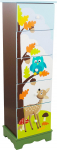 Fantasy Fields - Enchanted Woodland teemaline puidust 5 sahtliga hoiukapp lastele | K&auml;sitsi valmistatud ja v&auml;rvitud detailid | Lapses&otilde;bralik veep&otilde;hine v&auml;rv