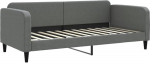 vidaXL p&auml;evavoodi, k&uuml;lalisvoodi, 2-in-1, diivanvoodi magamistuppa, elutuppa, diivanvoodi, kaasaegne disain, tumehall, 90 x 200 cm kangas