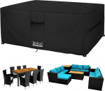 Dokon Kate aiam&ouml;&ouml;blile, veekindel, 300 x 300 x 90 cm, aialaua kaitsekate ventilatsiooniavadega, vastupidav 420D Oxfordi kangas, tolmukindel, anti-UV-plaat terrassim&ouml;&ouml;blile