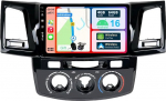 [4GB + 64GB] Android 14 Autoradio Toyota Fortuner Hilux 2005-2007-2 DIN [Integreeritud juhtmevaba CarPlay/Android Car/DSP/GPS]-IPS 9-tolline kaameraga + MIC-DAB/roolijuhtimine/MirrorLink/BT 5.0