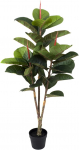 GreenBrokers 120cm Real Touch kunstlik kummist puu 33 lehte