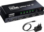 HDMI Splitter 1 in 4 Out 4K HDMI Splitter 1 in 4 Out &uuml;hendab 4 monitori samaaegselt toetab HDCP 1.4 3D UHD 1080P HD TV Xbox PS3 Blu-Ray DVD jaoks