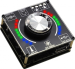 POFET Bluetooth 5.1 v&otilde;imendusplaat, DC 5-24V 2x50W HiFi 2.0 Stereo Audio vastuv&otilde;tja v&otilde;imsusv&otilde;imendi moodul, TPA3116 mooduli helitugevuse spektri muusika r&uuml;tmivalgus D50H
