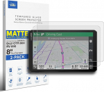 [2 Pack] Kaitseklaas Garmin Dezl LGV800/LGV810/LGV820/RV 890 GPS navigaatorite 8" puuteekraanile | Mikrofoniauguga kinnas, peegeldumisvastane (matt)
