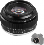 TTArtisan 50 mm F2 objektiiv t&auml;iskaaderkaameratele MF objektiiv peegelkaameratele Ainult Sony E-Mount kaameratele A7 A7II A7R A7R A7S A9 APS-C: A5000 A6600 NEX-3 NEX-5 NEX-7 NEX5C ja teised (must)