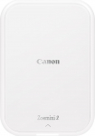 Canon Zoemini 2 Pearl White Mini Photo Printer Mobile Portable Travel Pocket Printing Kit (Photo Print 5 x 7.6 cm, for Smartphone and Tablet, Built-in Battery) [+ 20 Zinc Print Set + 10 Circle