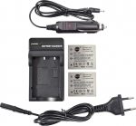 DSTE (2 Pack) Asendusaku ja DC29E reisilaadija &uuml;hildub Fujifilm NP-40 FinePix F460 F470 F480 F610 F650 F402 F403 F420 F455 F700 F710 F810 F811 J50 V10 Z1 Z2 Z3 Z5fdga.