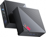 NiPoGi AM06 PRO Mini PC АMD Ryzen 7 5700U (8C/16T, kuni 4,3 GHz), 32GB (2 x 16GB) DDR4 512GB M.2 SSD Mini lauaarvuti WiFi 6, RJ45 Dual LAN, 4K Triple Display mikroarvuti VESAga kooli/kontori/HTPC jaoks.