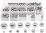600tk 12 suurust roostevabast terasest t&auml;psus teraskuulid 1-8mm metriline jalgratta laagrite kuulide sortimendi komplekt segamispallide komplekti