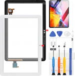 Puuteekraan Amazon Kindle Fire HD8/HD8 Plus Tablet 10. Generation 2020 Bildschirm Digitizer K72LL3 K72LL4 Touchscreen Ersatz Reparatur-Set (Wei&szlig;, kein LCD Display)