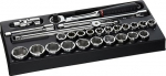 Facom pistikupesa Uesseln moodul 1/2-tolline, KT. 26-osaline metriline SL. 161 Mod. SL161 - 16 1/2)