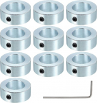 PATIKIL 22 mm l&auml;bim&otilde;&otilde;duga v&otilde;lli krae 36 mm OD 14 mm paksus, 10 kinnitusr&otilde;nga kruvide komplekt s&uuml;sinikterasest koos M6 kruviga ja v&otilde;tmega autorobootika mehaanika jaoks, h&otilde;bedane, h&otilde;bedane
