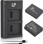 LP LP-E17 Akku-Ladeger&auml;t-Set, kompatibel mit Canon EOS R8, R10, R50, RP, Rebel T6i, T7i, T8i, T6s, SL2, SL3, EOS 77D, 200D, 750D, 760D, 800D, 8000D, M3, M5, M6 Mark II, KISS X8i.