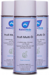 KaiserRein Professional Multi Oil 3 x 400 ml All-Purpose Oil Multi-Spray Lubricating Oil Household Oil Eliminates Squeaks, Lubricates, Greases, Doors, Cabinets, Lock Cylinders etc.