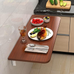 Generisch Klapptisch Platzsparender schwebender Wandschreibtisch. Vielseitiger Klapptisch f&uuml;r kleine R&auml;ume, ideal f&uuml;r Home-Office, Schlafzimmer, K&uuml;che, Computernutzung und Esszimmerl&ouml;sungen.