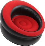 Inflatable Sofa Chair, Flocked Air Sofa, Inflatable Sofas, Inflatable Lounge Chair for Living Room, Bedroom, Reading Room, Office, Balcony, Camping, Travel (Red)