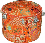Arprani Ottomani Pouf Cover Dekoratiivne Patchwork mugav Ottomani etniline puuvillane padi Bean Bag disainid p&otilde;randale tikitud Pouf Cover