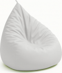 chilly pilley Beanbag Beanbag Indoor Outdoor Faux Leather istmepadi aiapadi p&otilde;randapadi lastele ja t&auml;iskasvanutele Relax tugitool Paljud v&auml;rvid ja suurused valida (85 x 125 cm, valge)