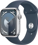 Apple Watch Series 9 (GPS, 45 mm) - Alumiiniumist korpus h&otilde;bedane, spordirihmaga Midnight, S/M (uuenenud)